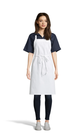 APRON IN WHITE